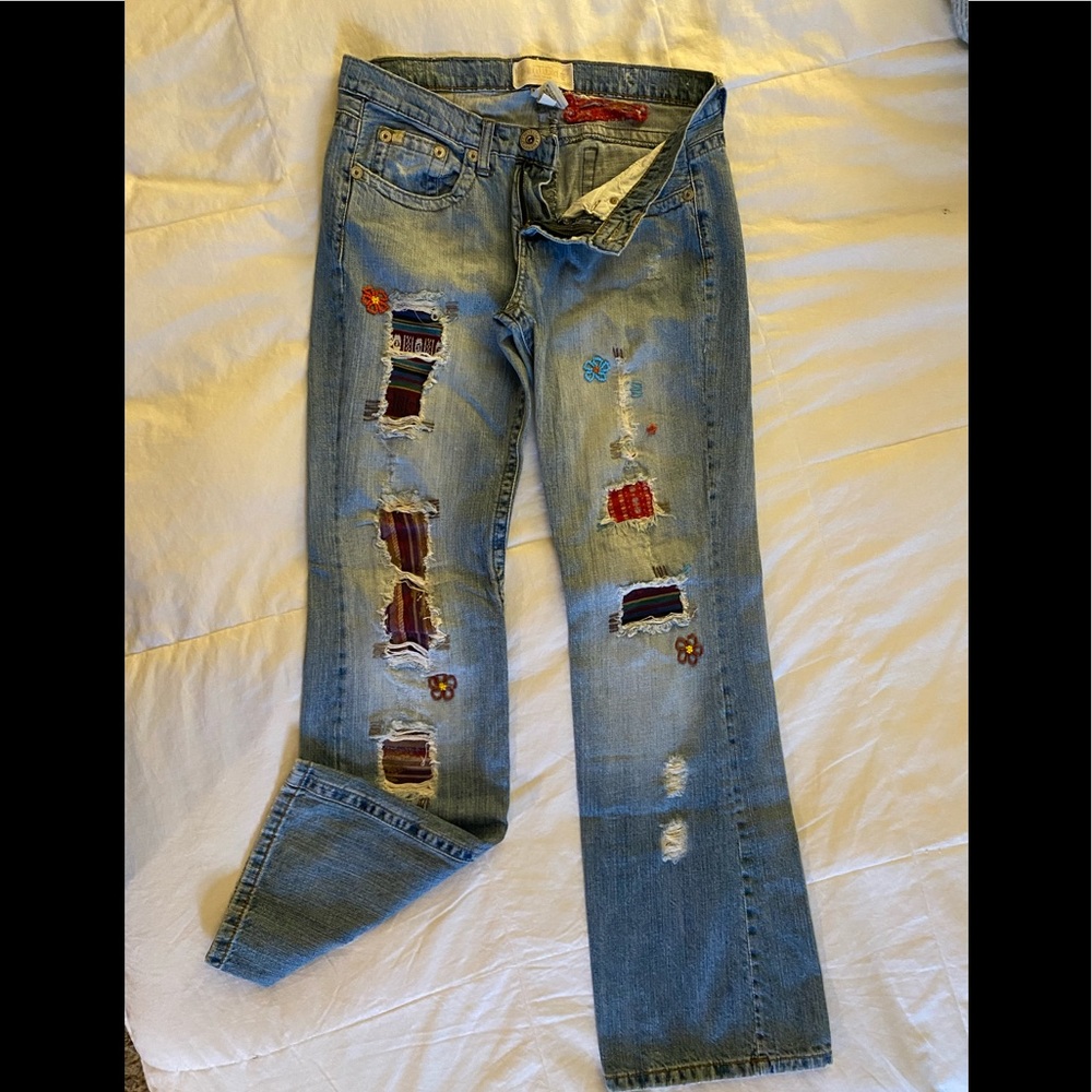 Vintage Z Cavaricci women’s jeans patched 11